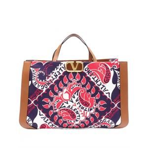 NEW VALENTINO women's bandana print shopper bag in manifesto